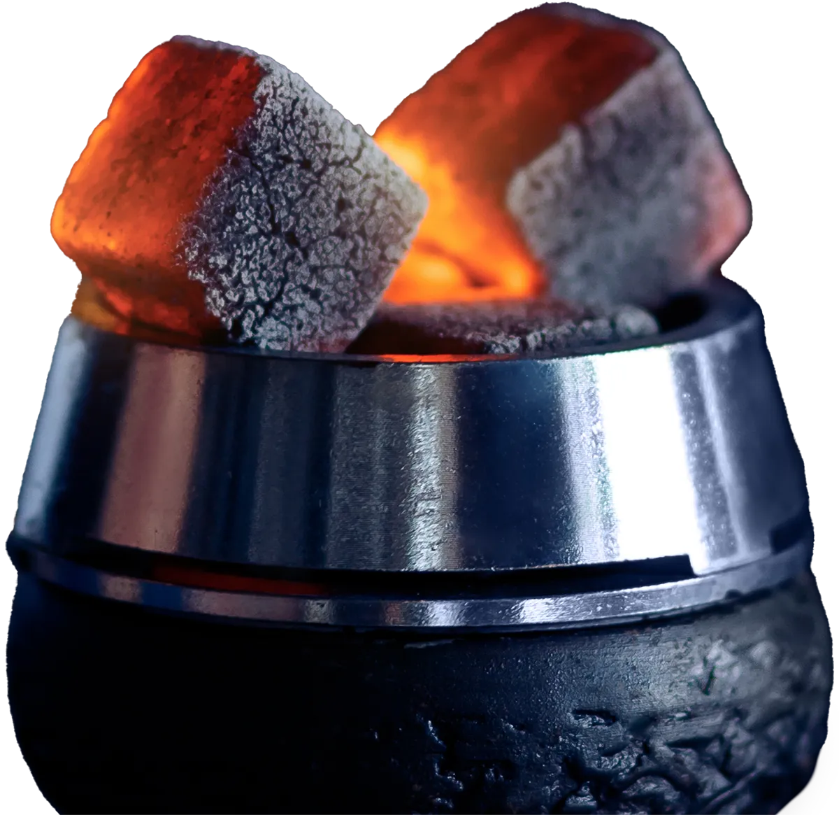 a closeup photo of a hookah bowl